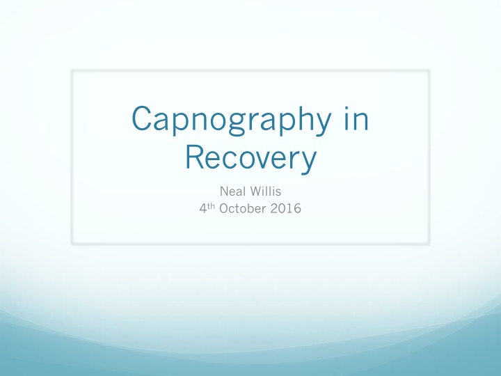 capnography in recovery