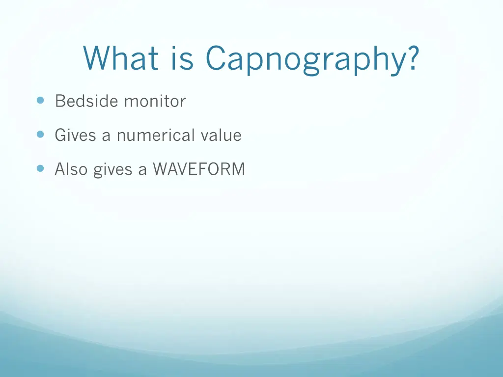 what is capnography