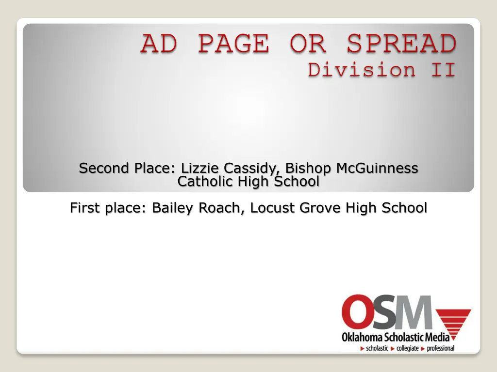 ad page or spread