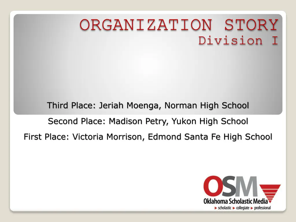 organization story 2