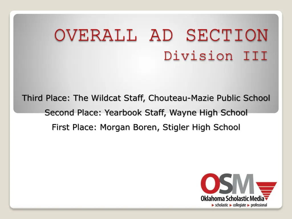 overall ad section