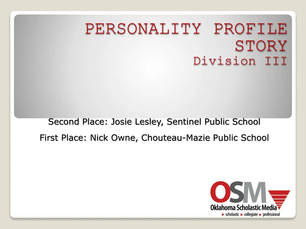 personality profile