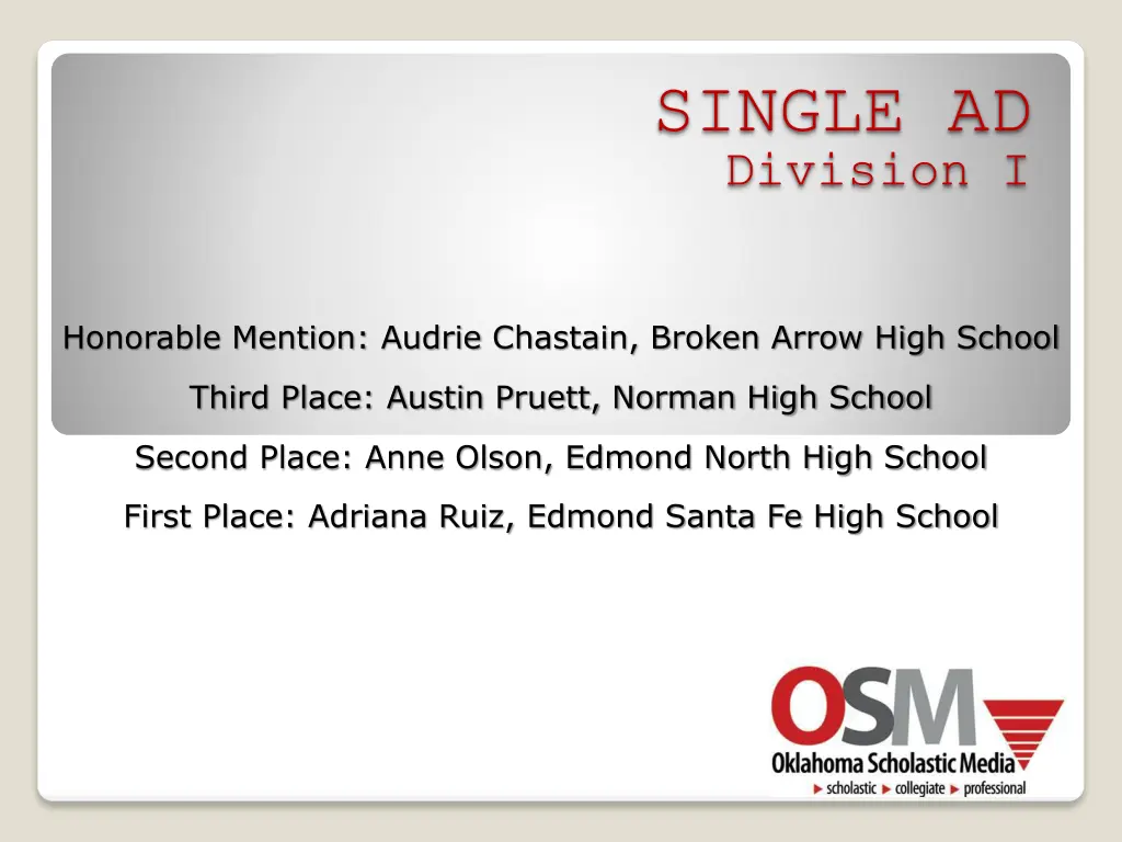 single ad division i