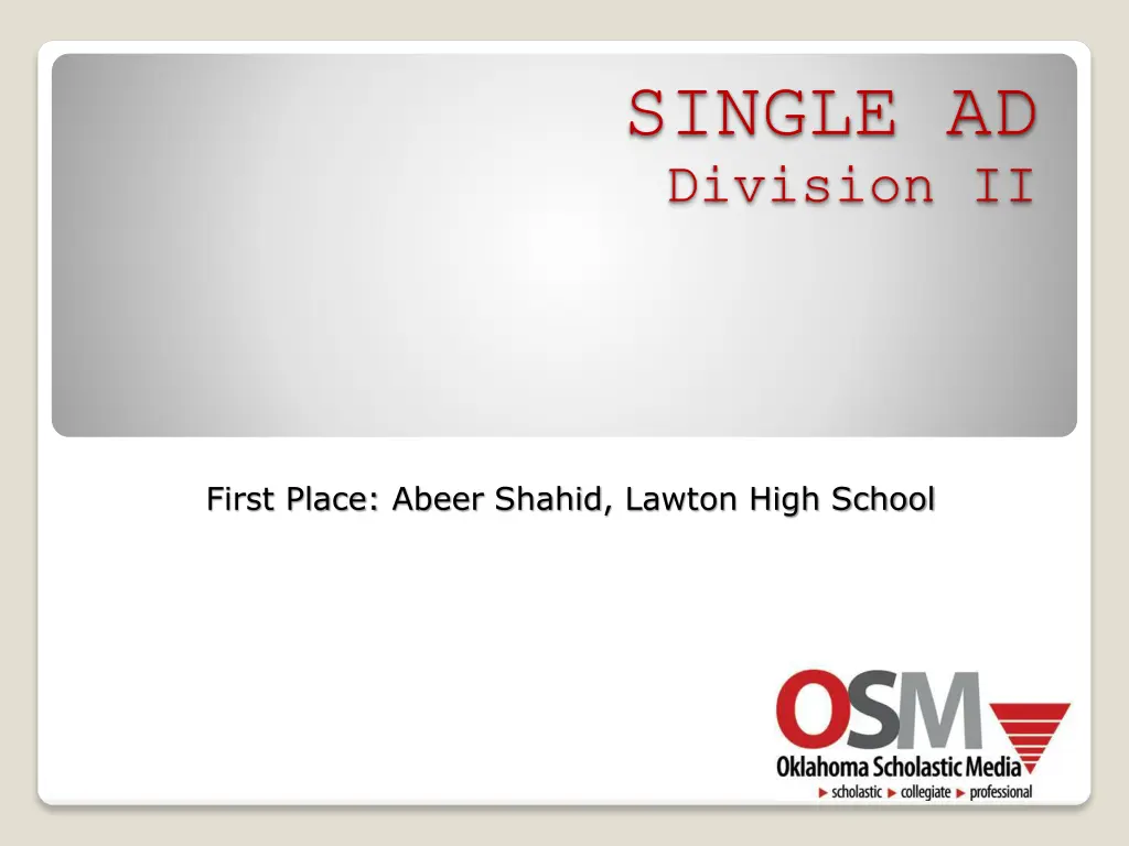 single ad division ii