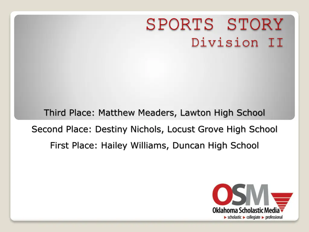 sports story division ii