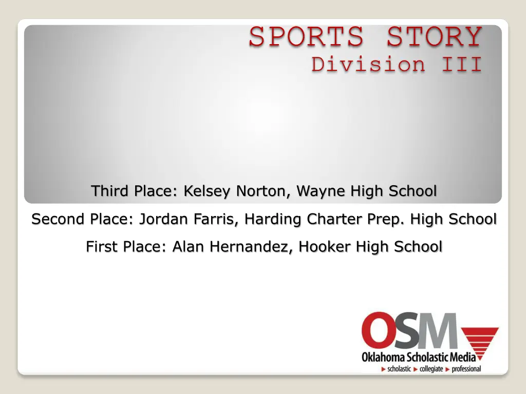 sports story division iii