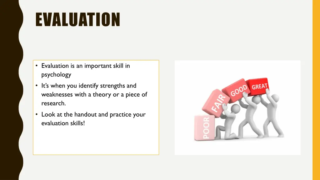 evaluation