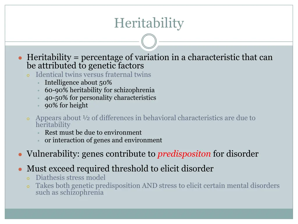 heritability