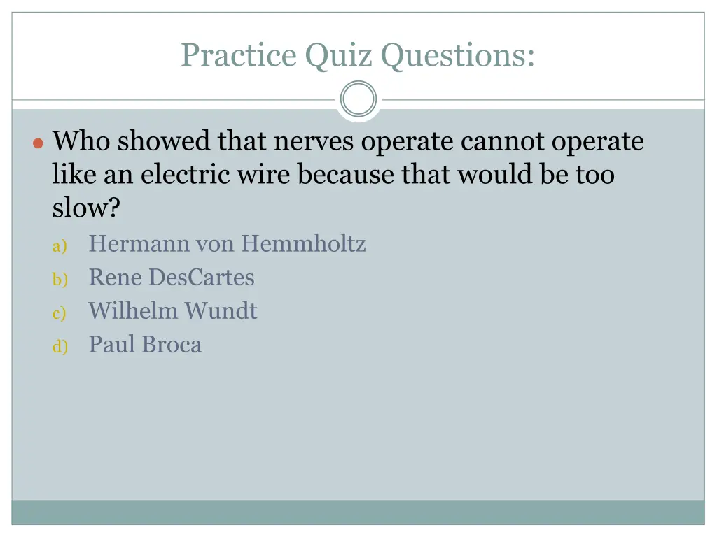 practice quiz questions