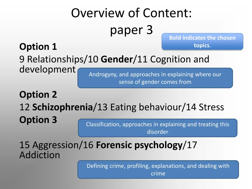overview of content paper 3