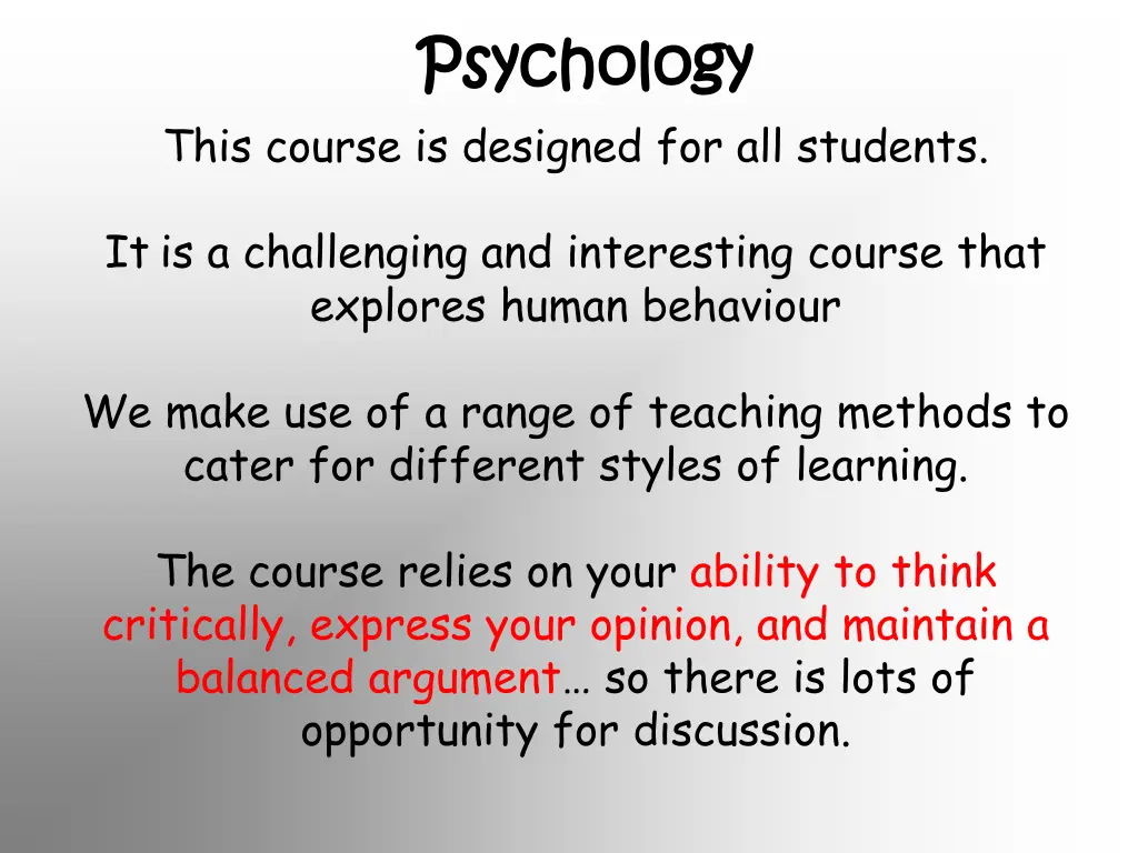 psychology psychology