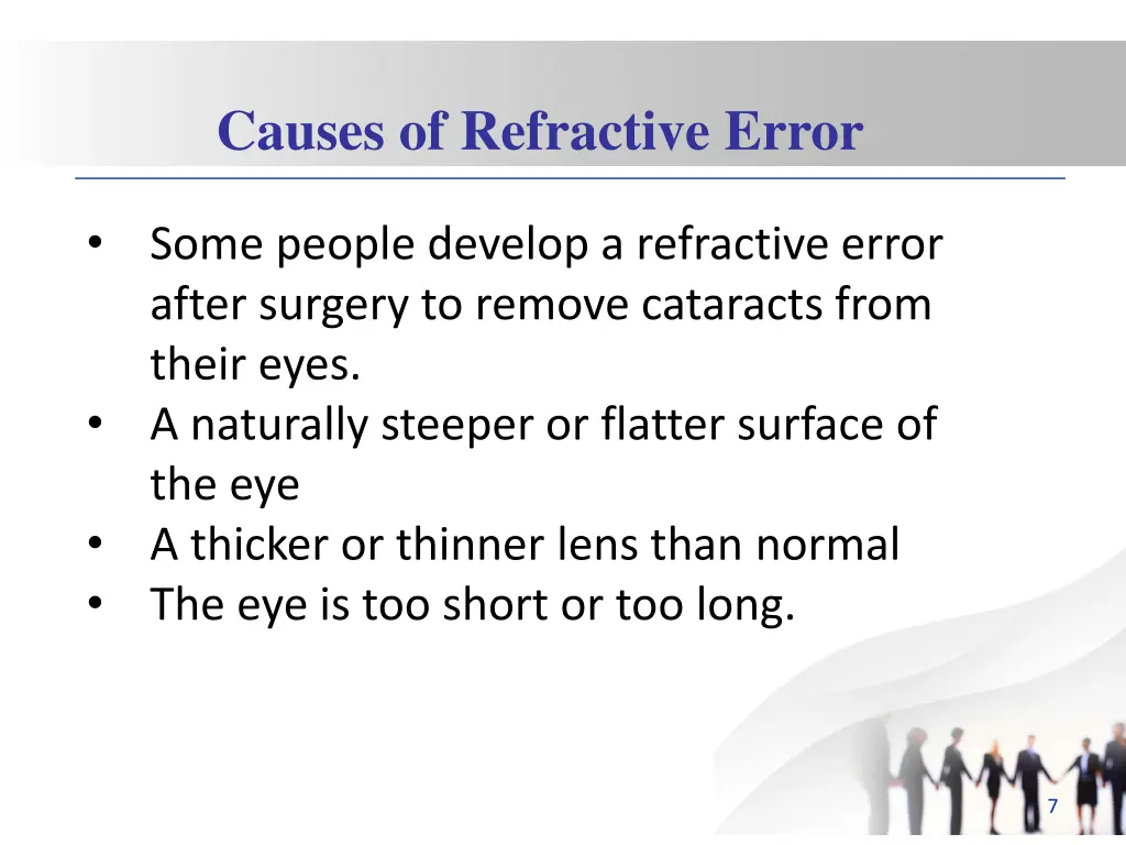 causes of refractive error 1