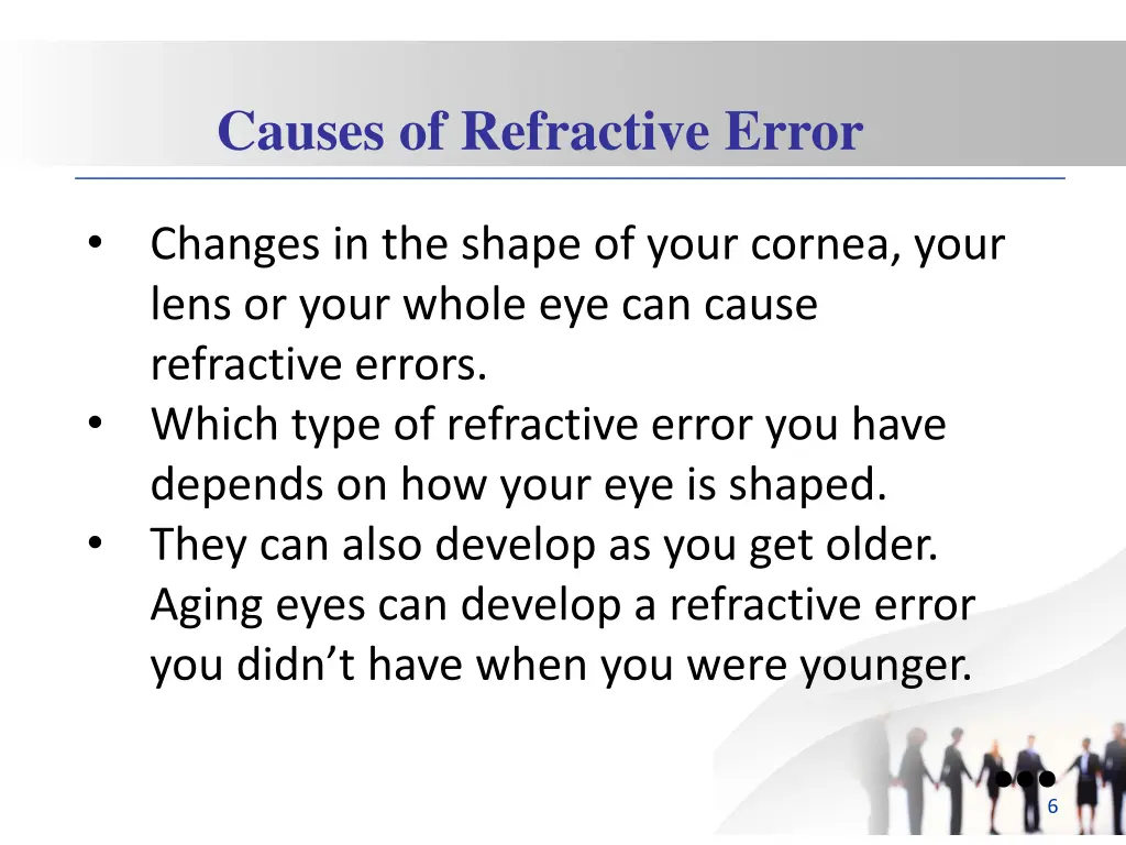 causes of refractive error