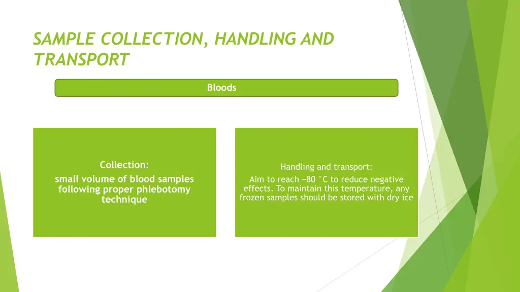sample collection handling and transport 1
