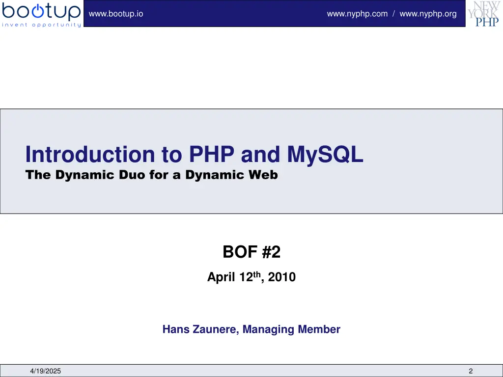 www bootup io
