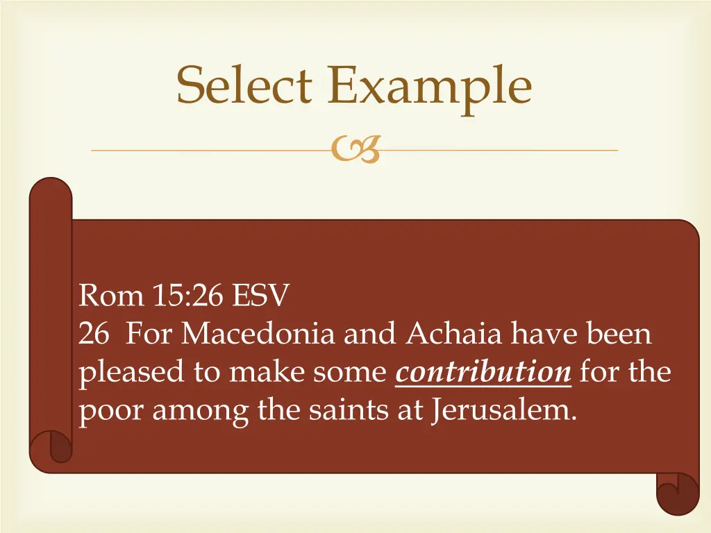 select example 2