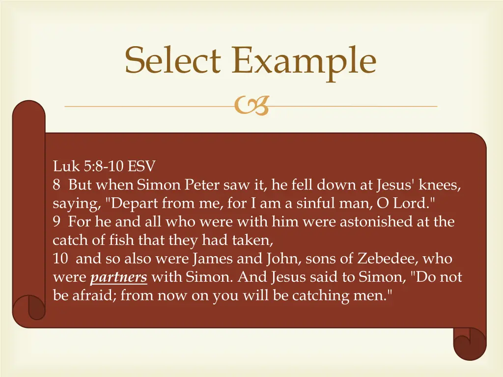 select example