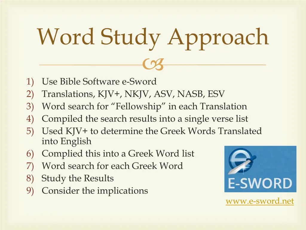 word study approach