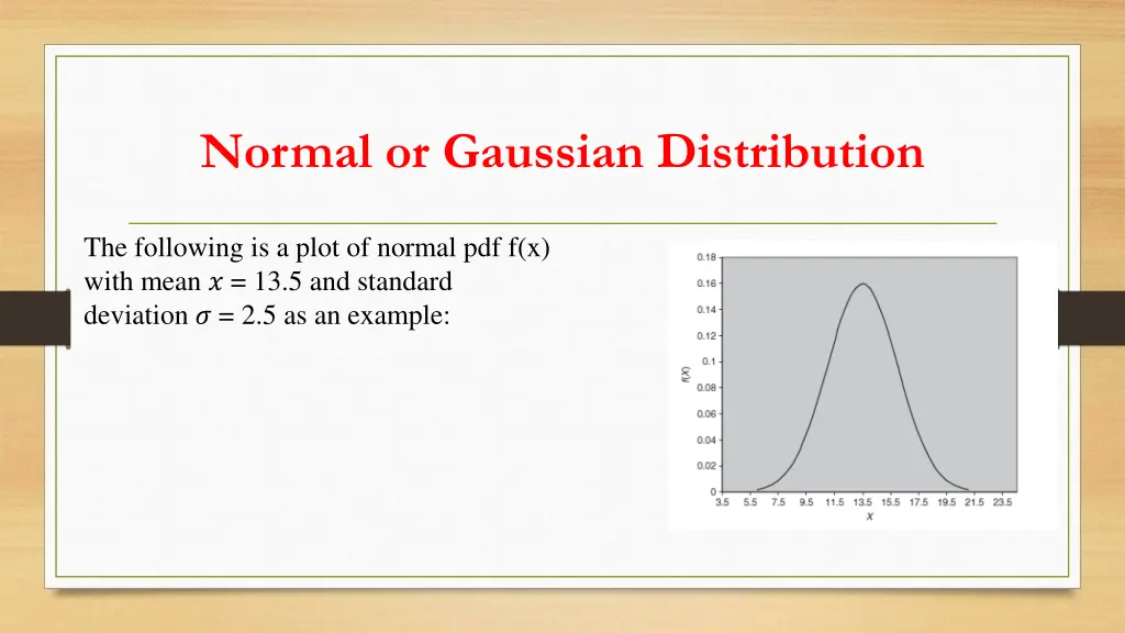 normal or gaussian distribution 1