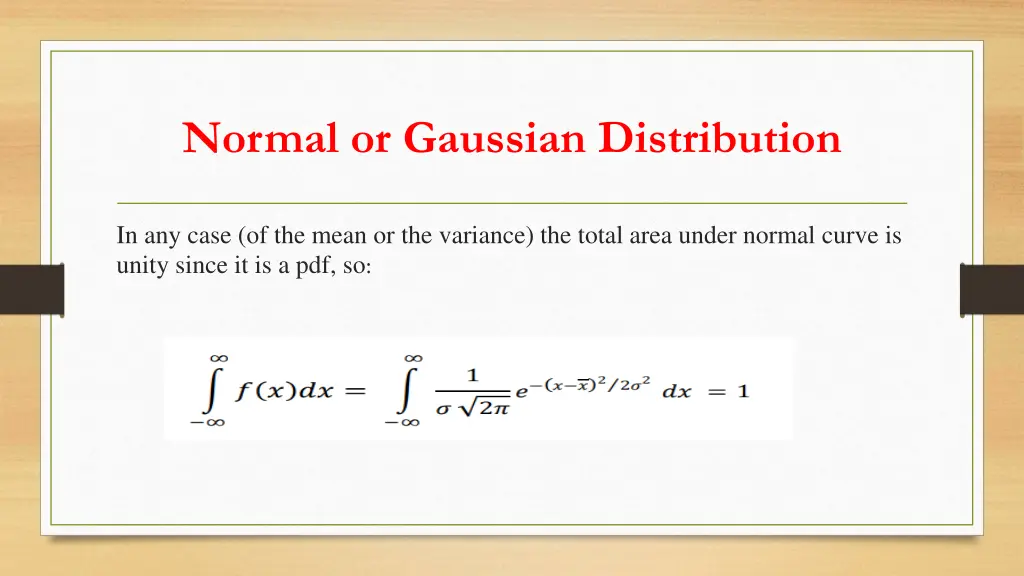 normal or gaussian distribution 3