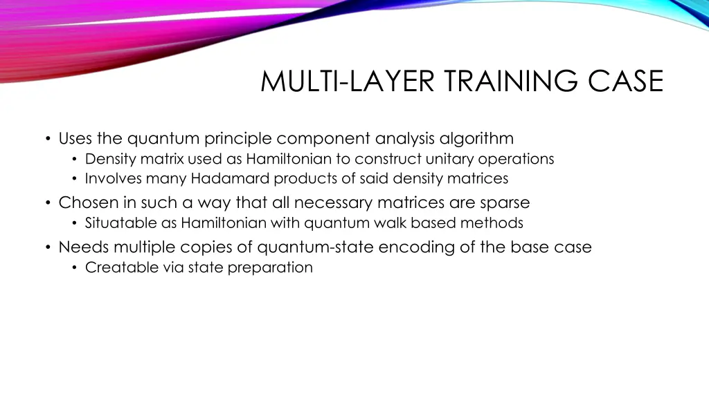 multi layer training case
