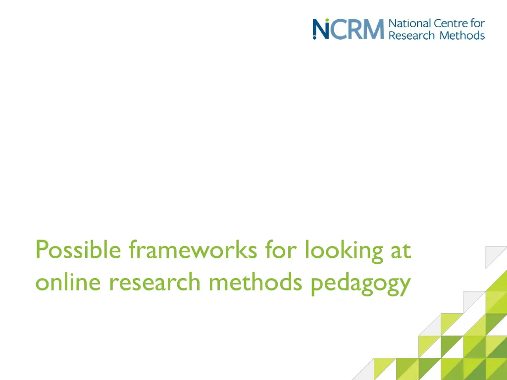 possible frameworks for looking at online