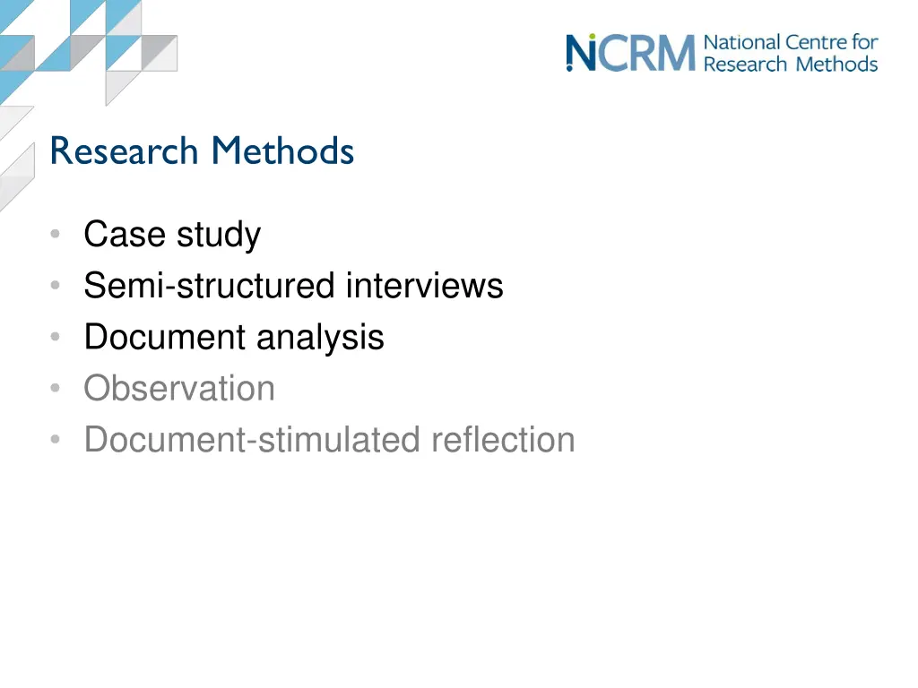 research methods
