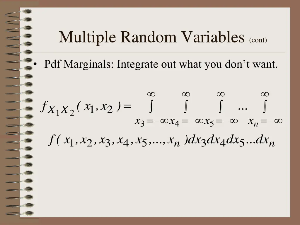 multiple random variables cont 1