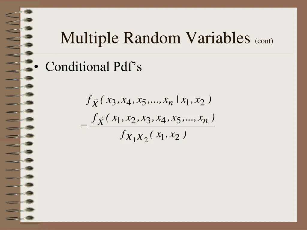 multiple random variables cont 2