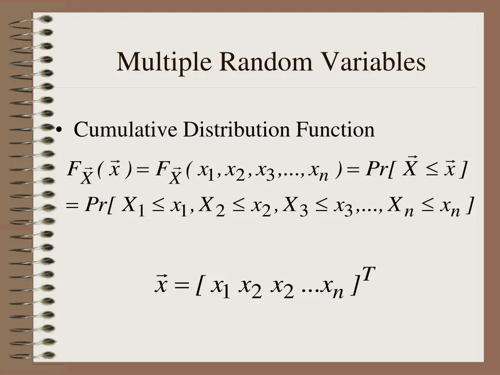 multiple random variables