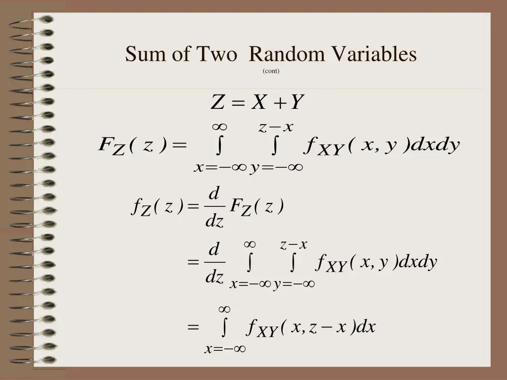 sum of two random variables cont 2