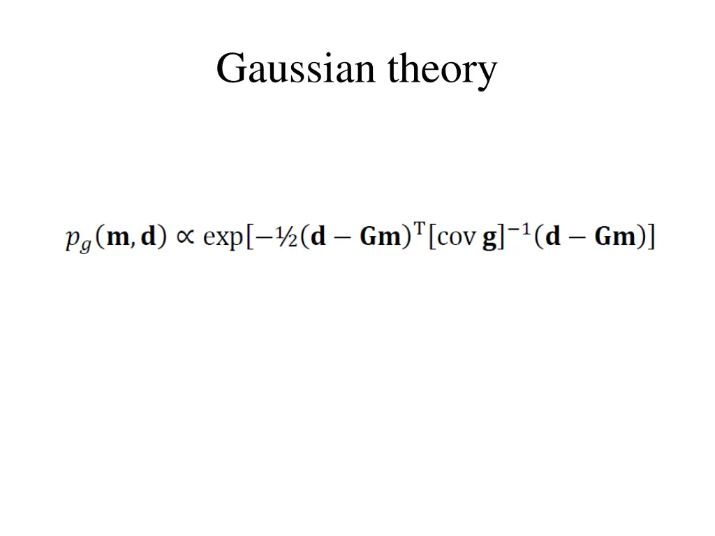 gaussian theory