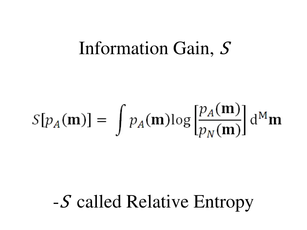 information gain s