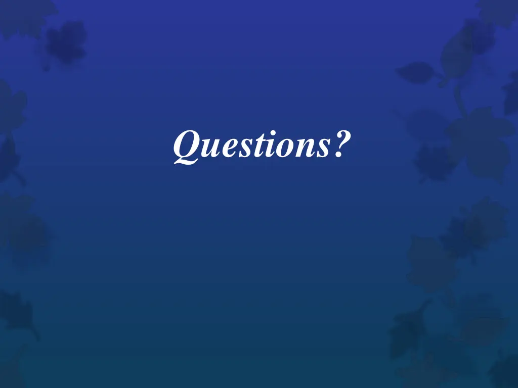 questions