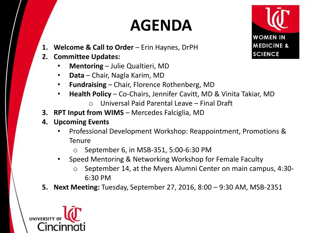 agenda