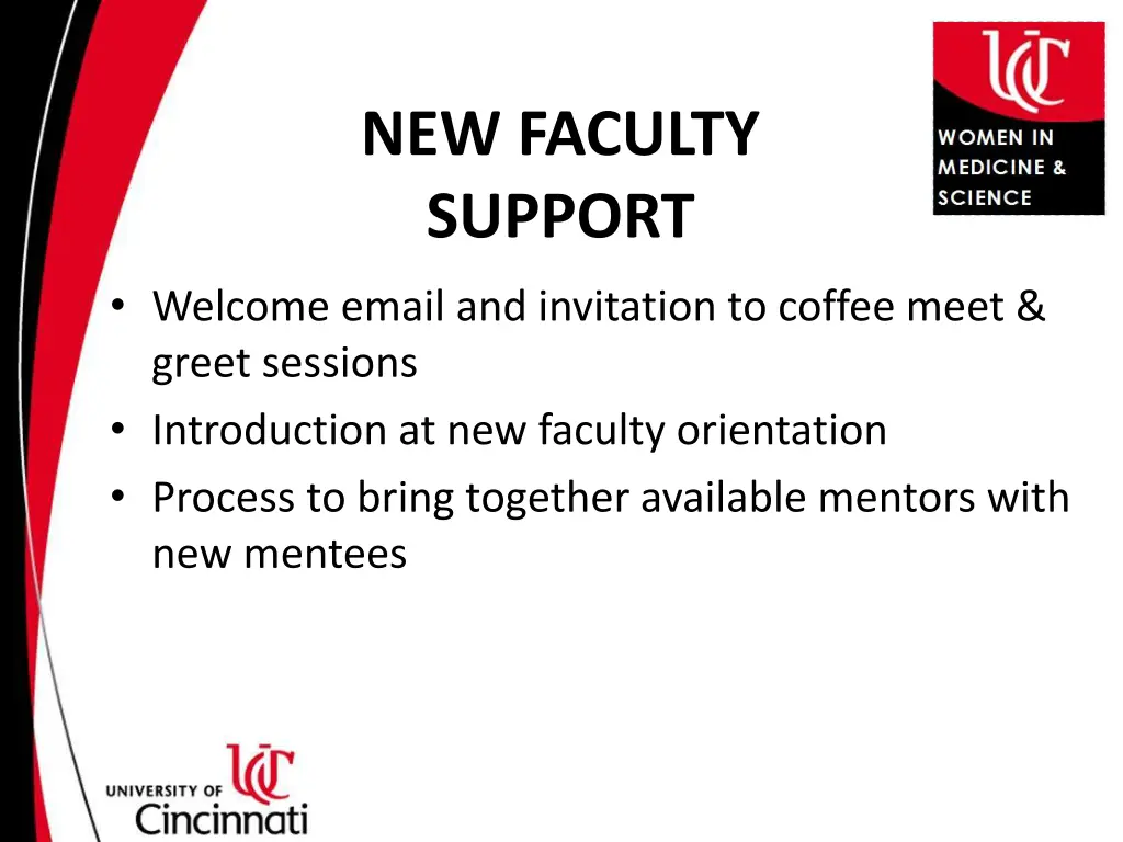 new faculty support
