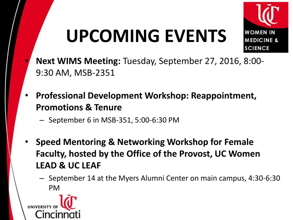 upcoming events