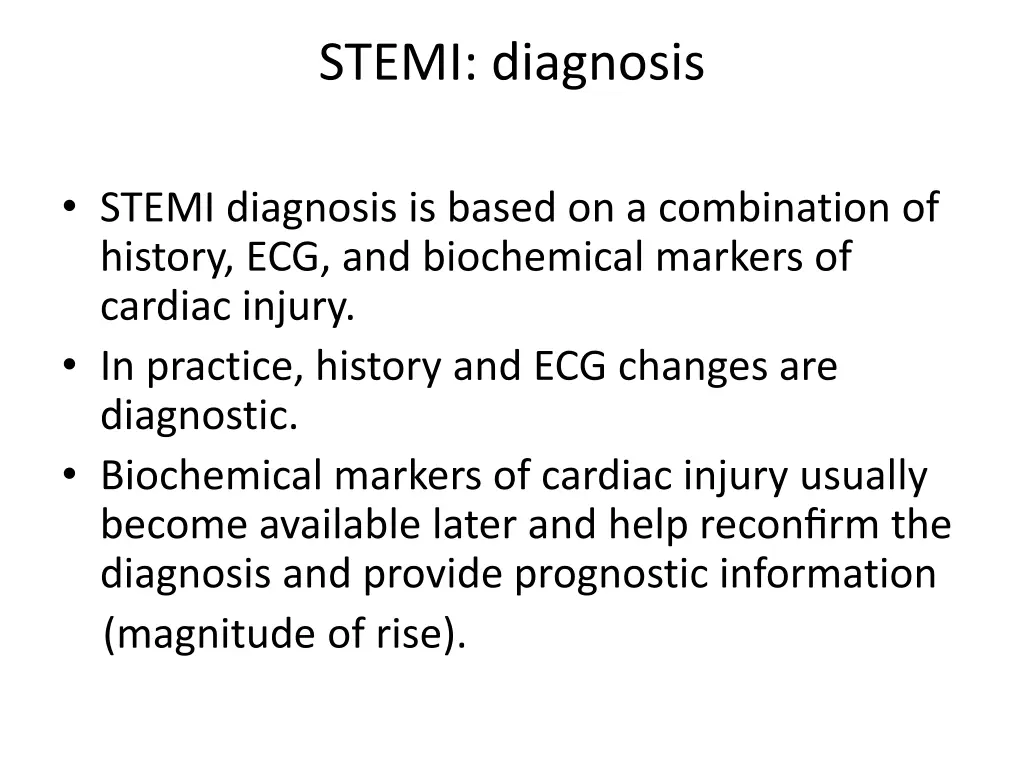stemi diagnosis