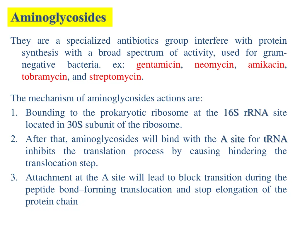 aminoglycosides