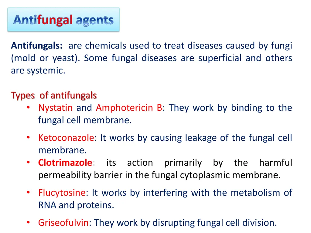 antifungal agents