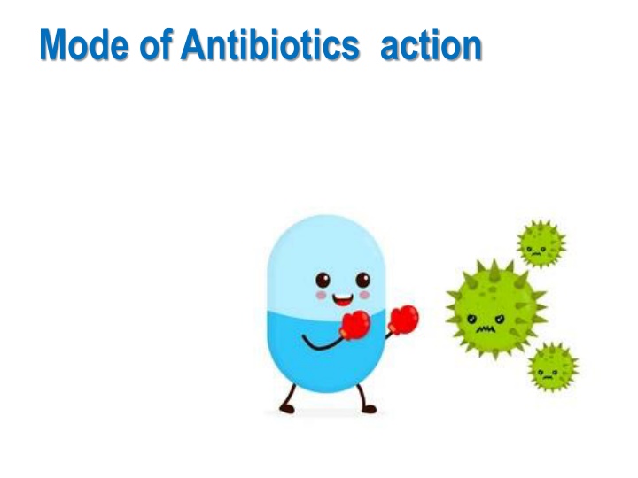 mode of antibiotics action