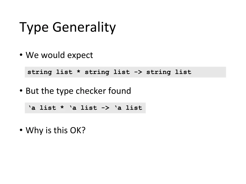 type generality 1