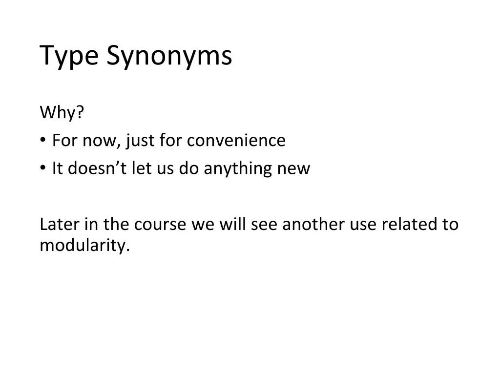 type synonyms 1