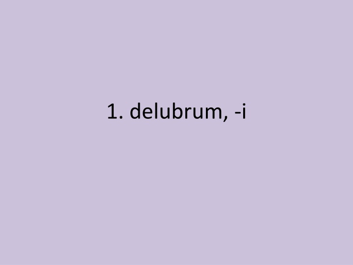 1 delubrum i