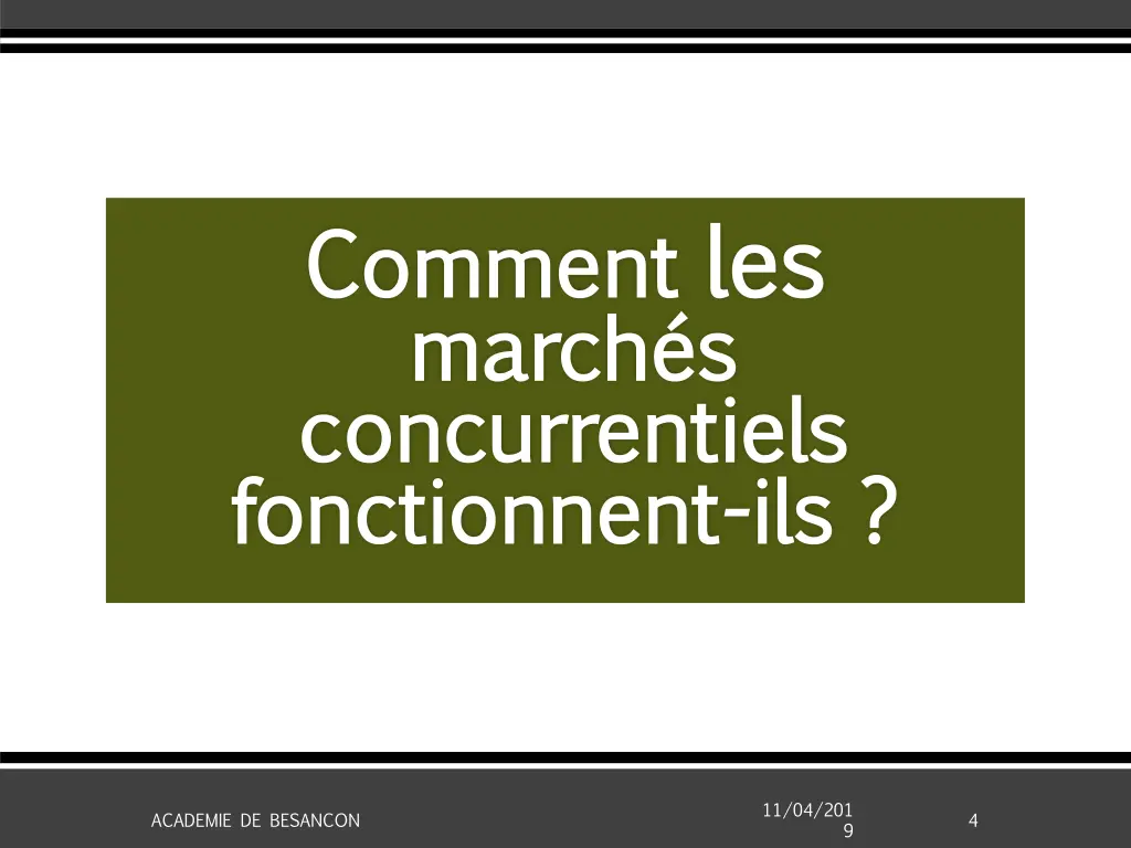 comment comment les march s march