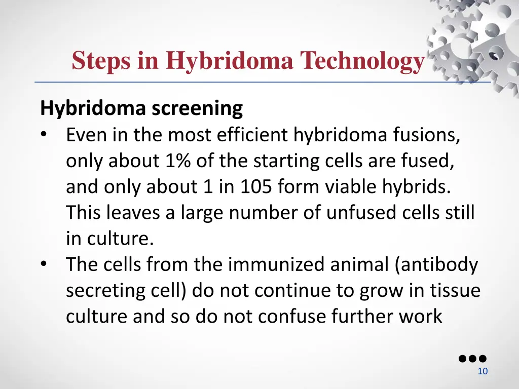 steps in hybridoma technology 2