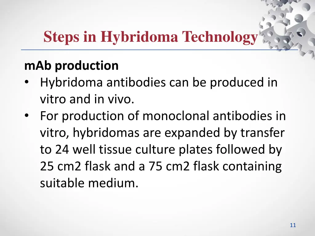steps in hybridoma technology 3