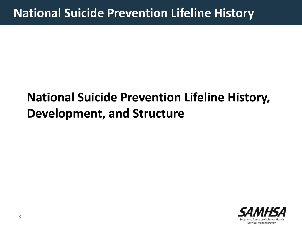 national suicide prevention lifeline history