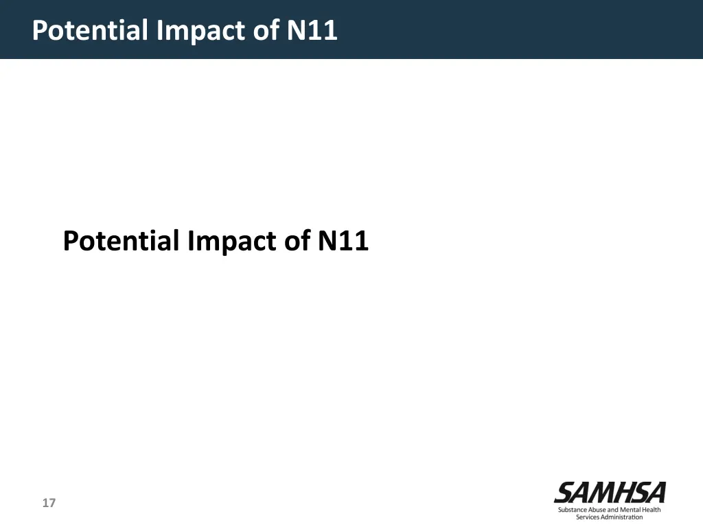 potential impact of n11