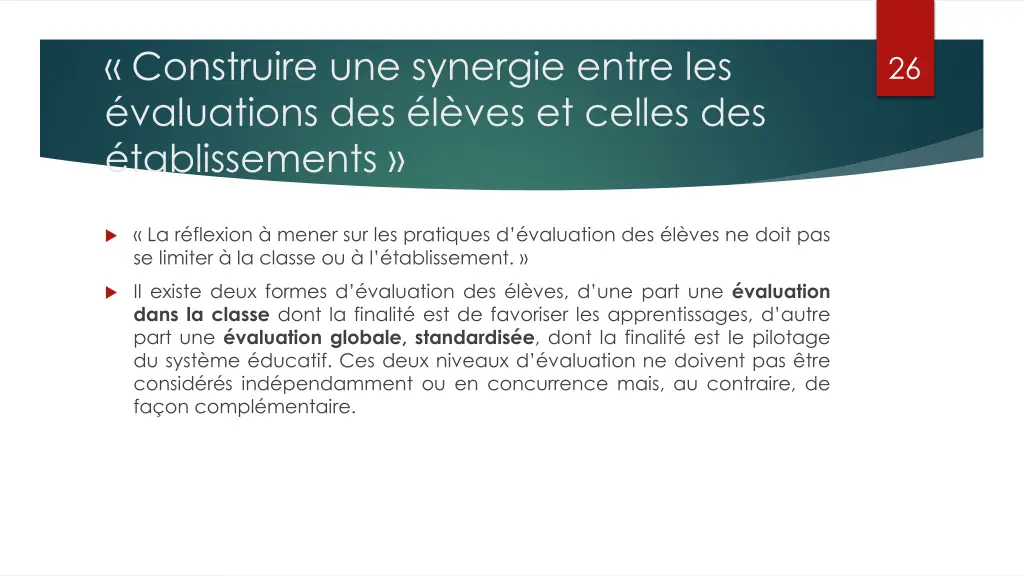 construire une synergie entre les valuations